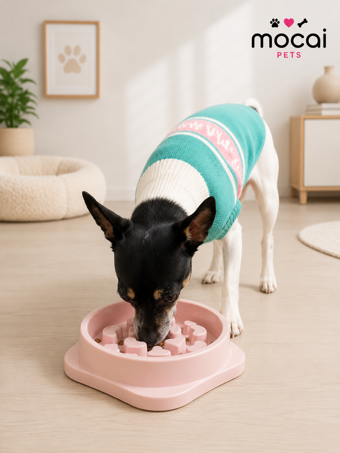Plato Antiansiedad para Alimentación Lenta para Perros