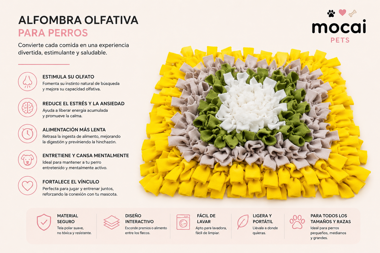 Alfombra Olfativa para Perros