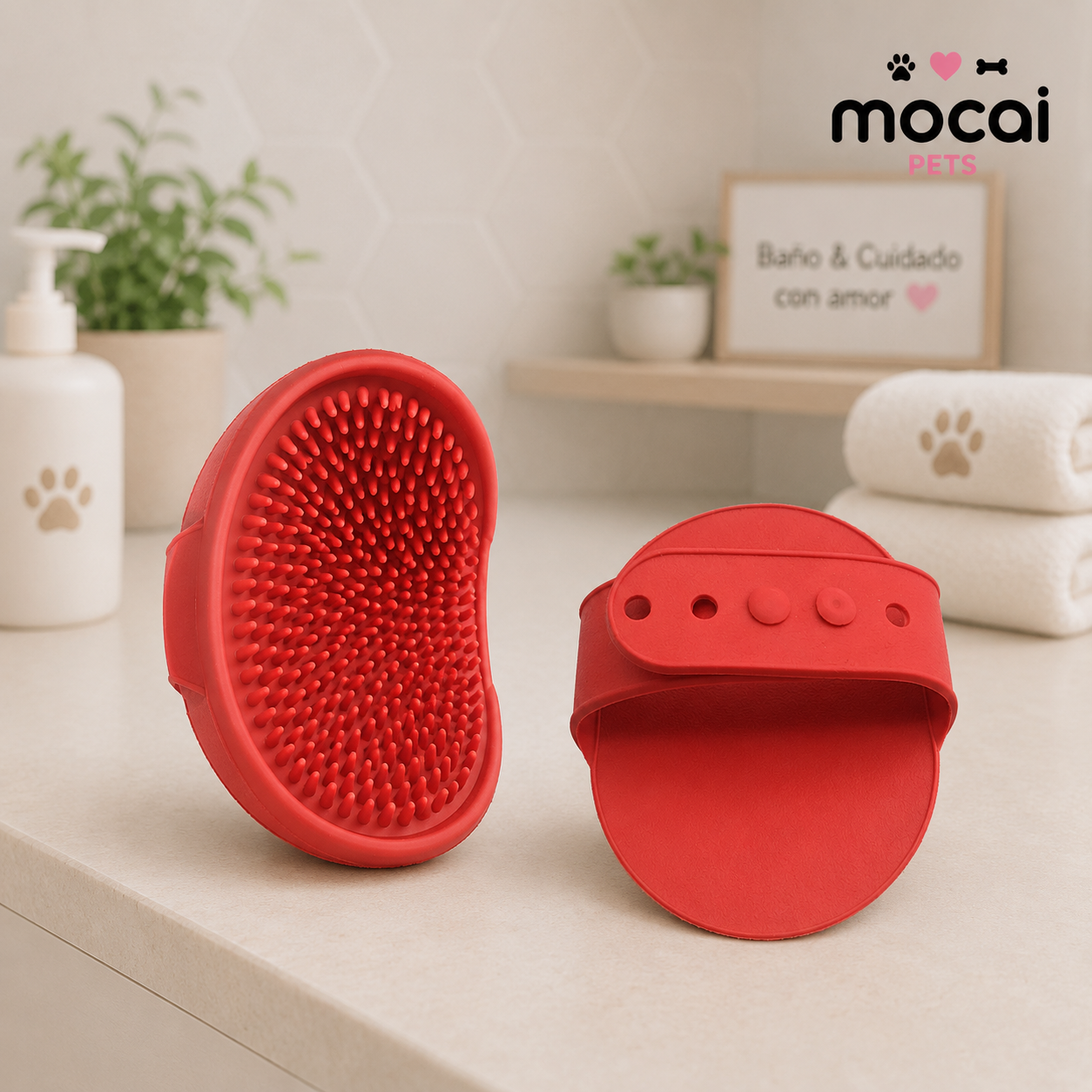Cepillo de Silicona para Baño y Masaje