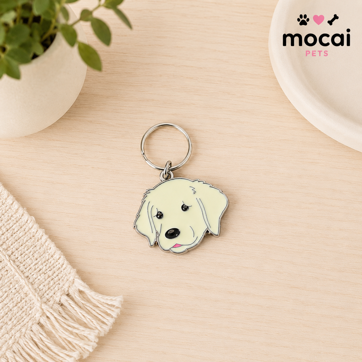 Placa Identificatoria Metálica para Perros