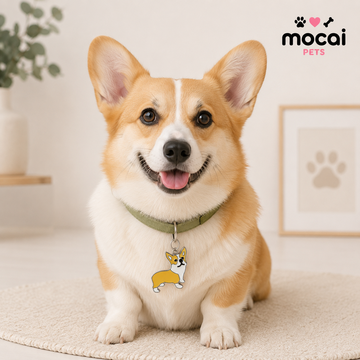 Placa Identificatoria Metálica para Perros