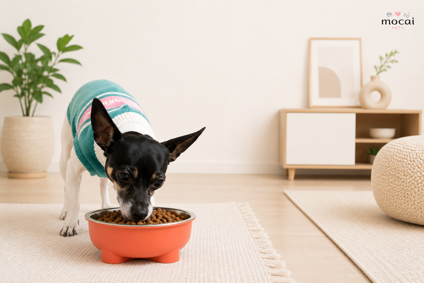 Plato premium para perros de Acero Inoxidable Antideslizante