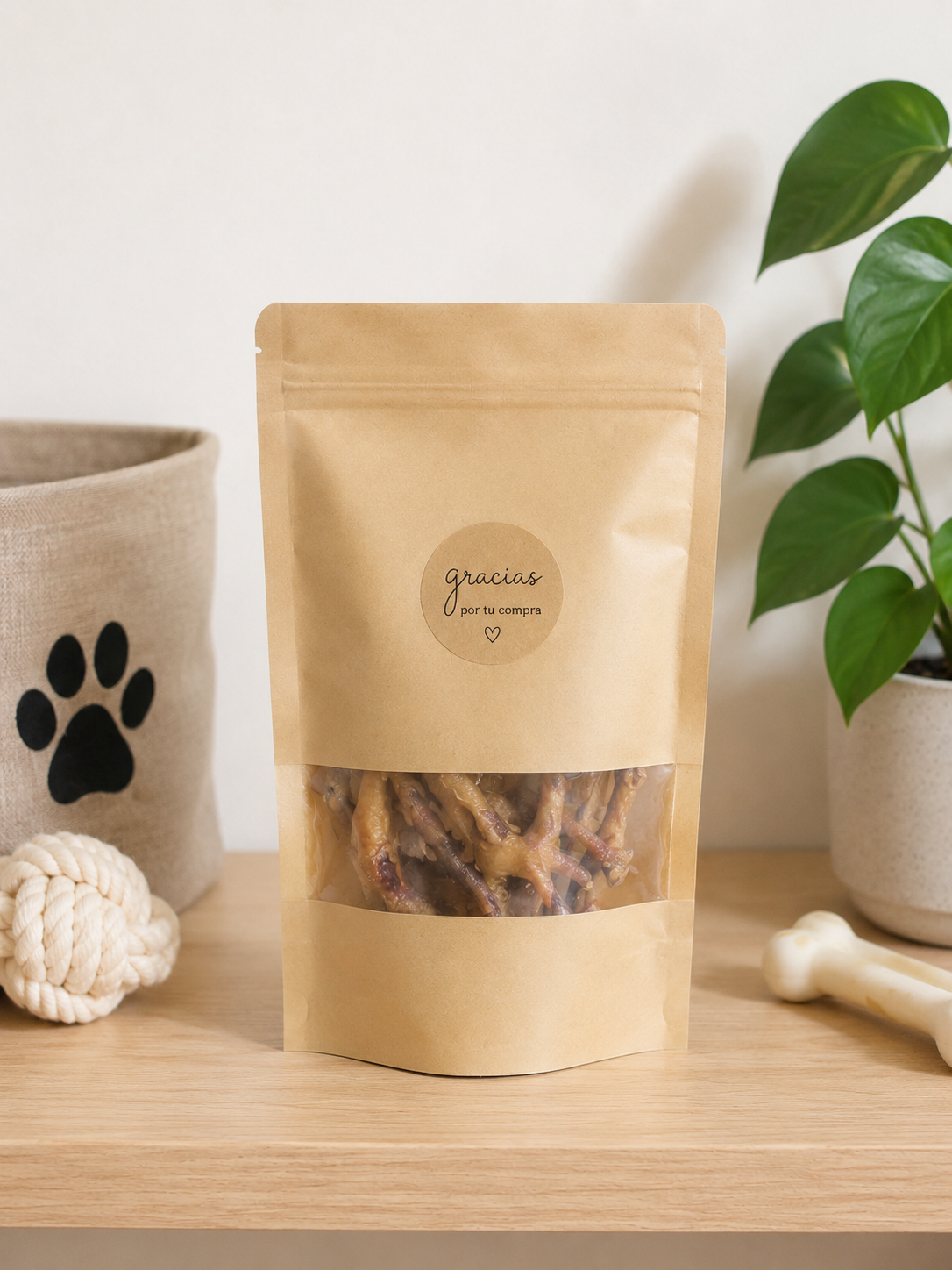 Snack Patas de Pollo Deshidratadas para Perros