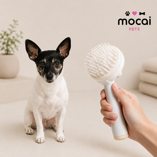 Cepillo de Baño y Masaje de Silicona para Perros