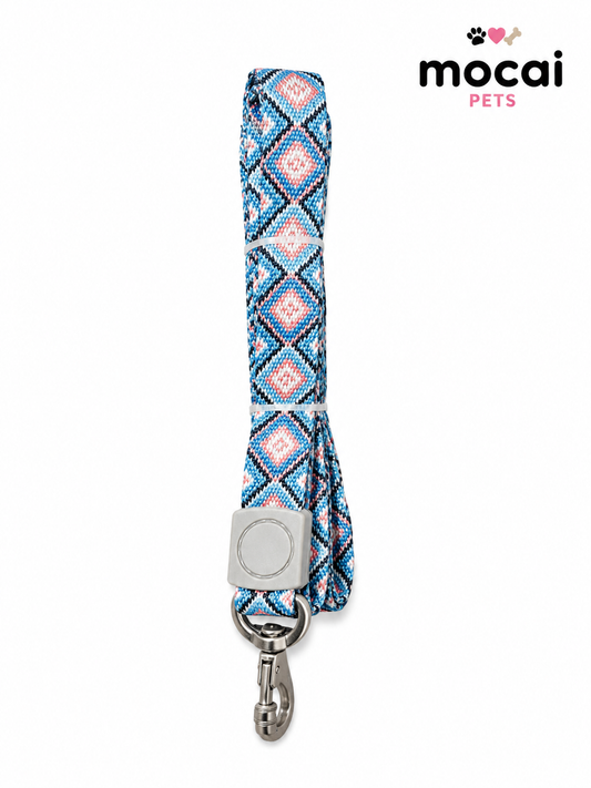 Correa para Perros con Asa de Mano – Diseño Geométrico