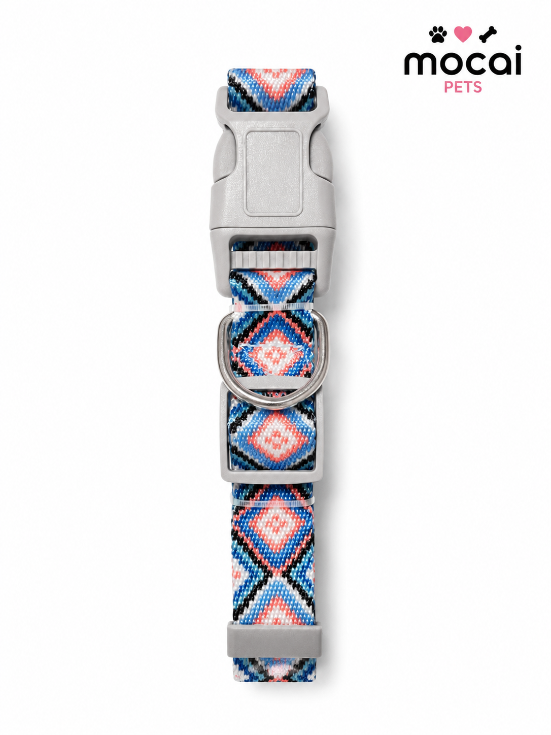 Collar Ajustable con Diseño Geométrico para Perros