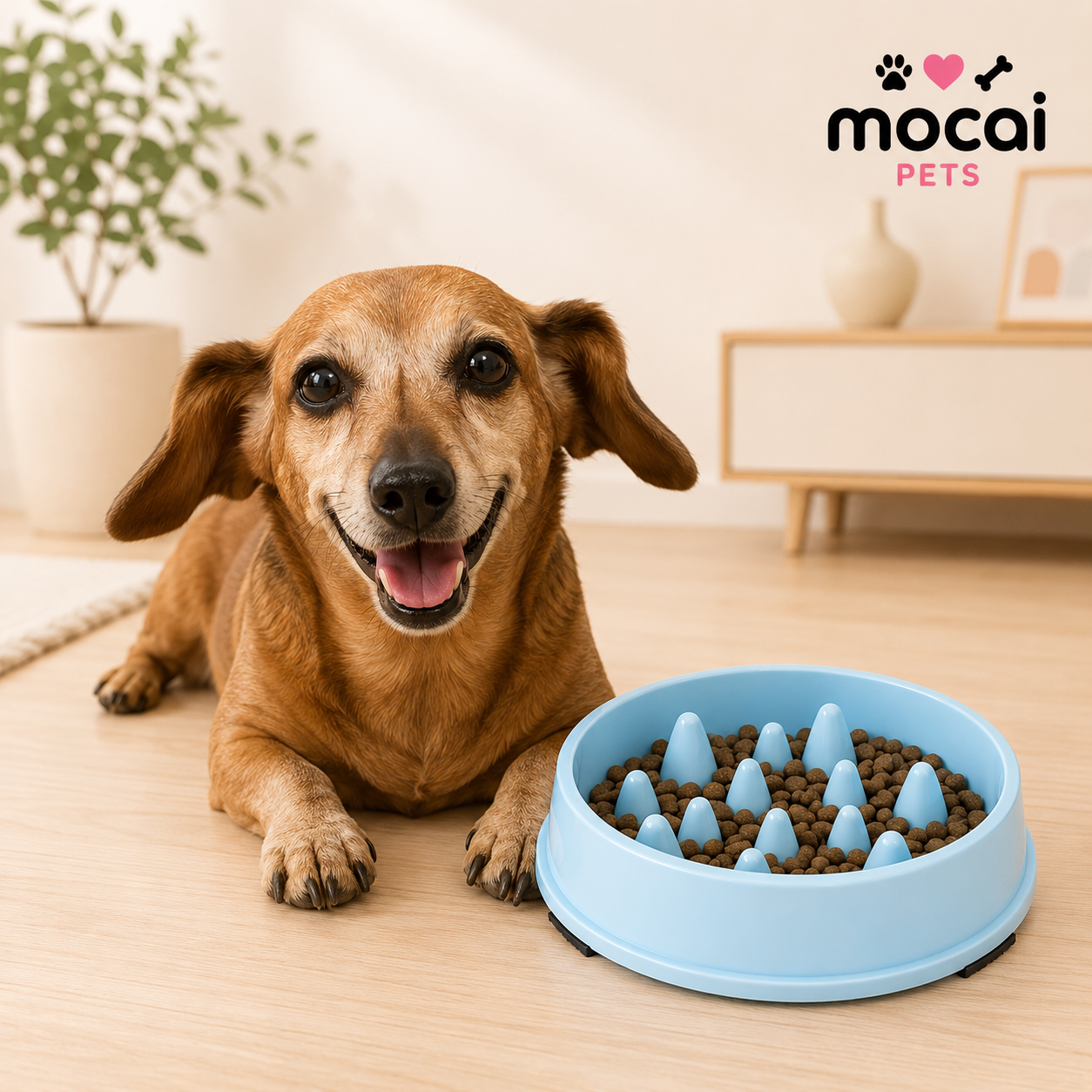 Plato Antiansiedad para Alimentación Lenta para Perros