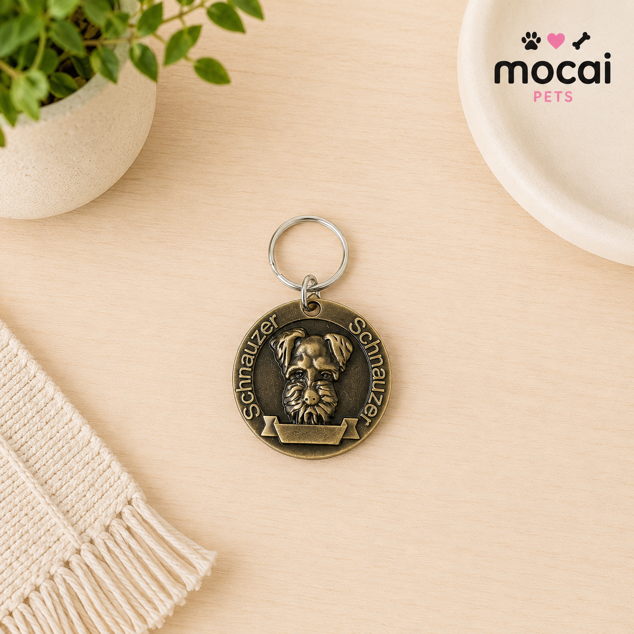 Placa Identificatoria Metálica Premium para Perros