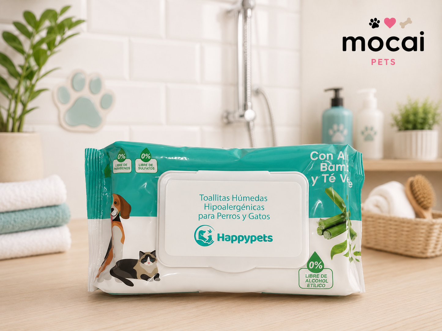 Toallitas Húmedas Hipoalergénicas para Perros