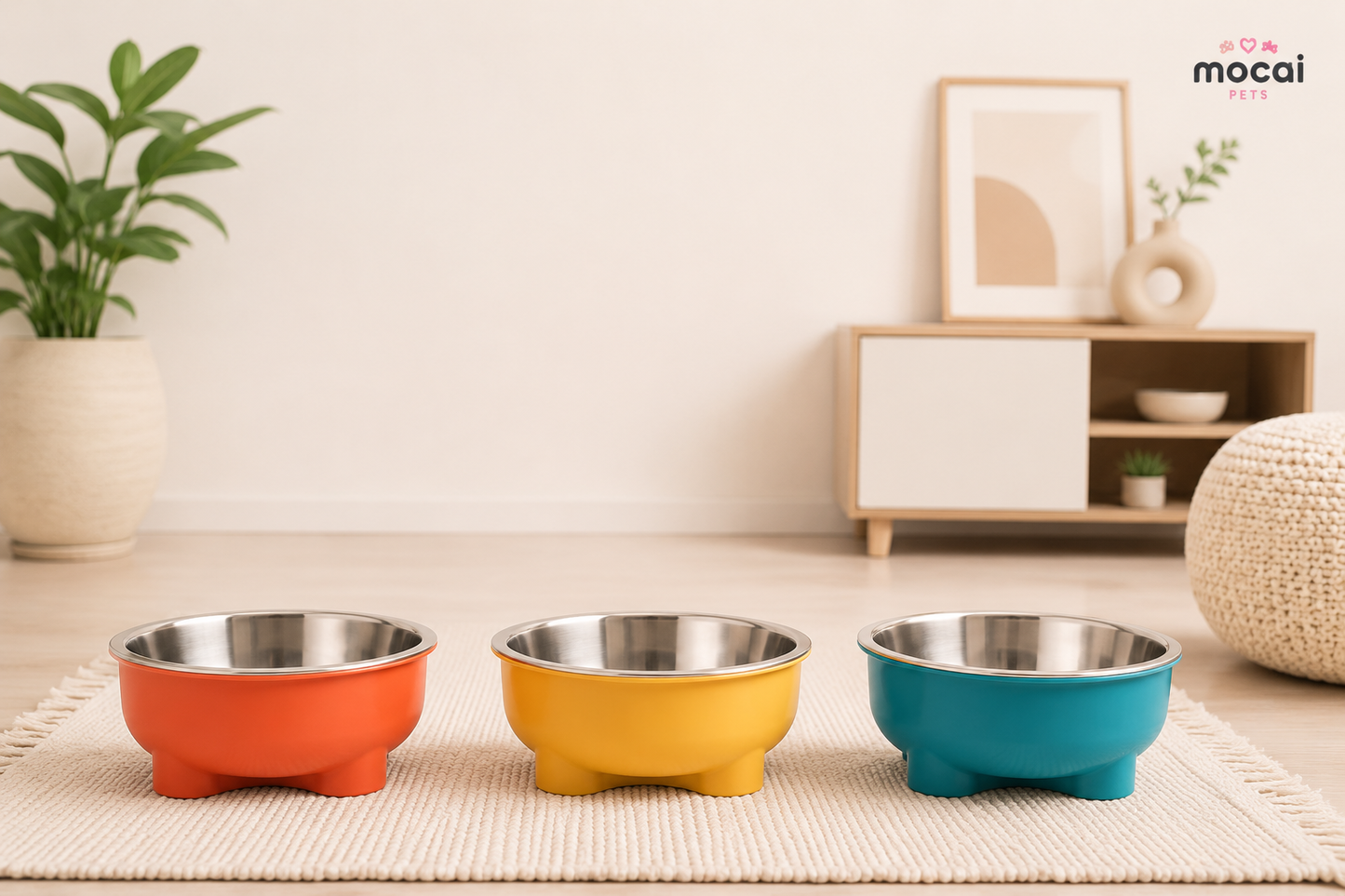 Plato premium para perros de Acero Inoxidable Antideslizante
